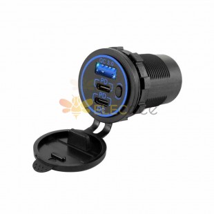 Automotive and Marine Modified New Product with QC3.0+Dual PD Flash ChargingTYPE-C Fast Charging PD Charger