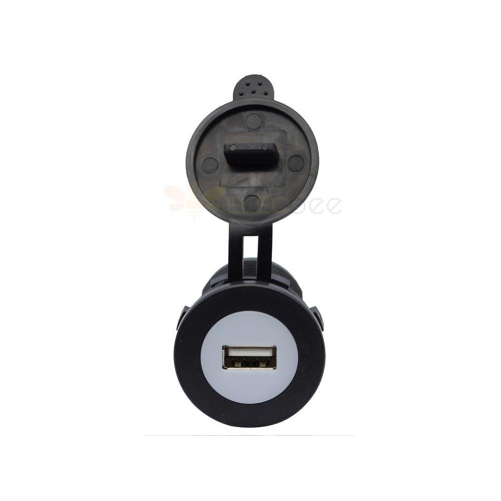 Cargador USB para modificación automotriz y marina 2.1A 3.1A 4.2A a cargador de luz azul de 5V
