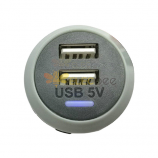 Short Design 4.8A Dual USB Charger Manufacturer Automotive Marine Furniture Sofa Modified USB Power Charging Socket