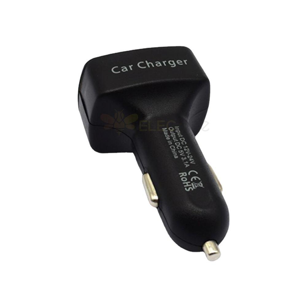 Original Cigarette Lighter Car Charger 3.1A High Current with Voltage Current and Temperature Display Four-in-One Charging