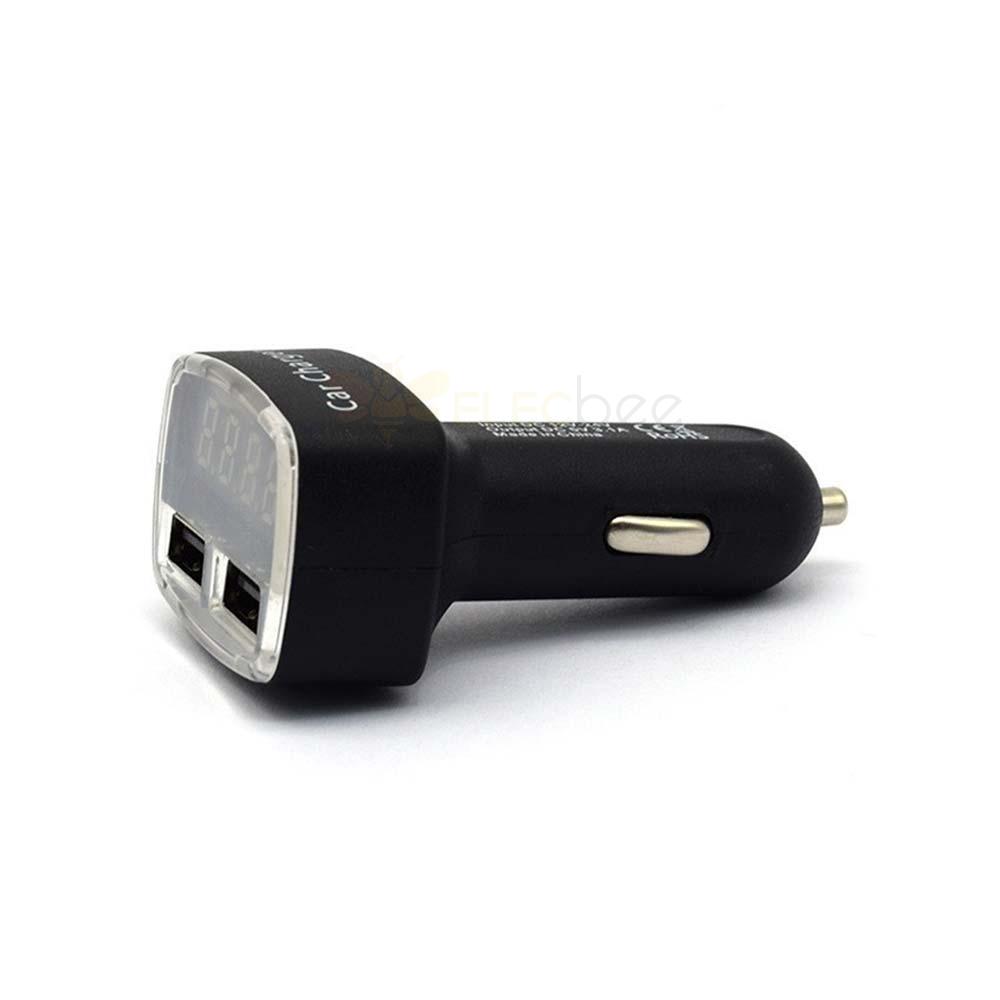 Original Cigarette Lighter Car Charger 3.1A High Current with Voltage Current and Temperature Display Four-in-One Charging