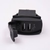 Car Phone Charger Micro USB With Dust Cover Dual Port Socket 5V 3.1A