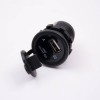 Single USB Car Charger With Dust Cover Voltage Digital Display 5V 2.1A Socket