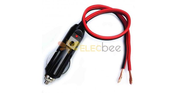 Bakelite High-Power Car Cigarette Lighter Plug Insurance Power Extension  Cord Thickened Copper Wire 3M