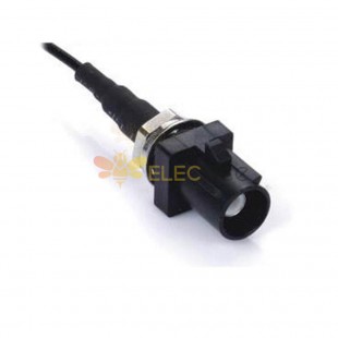 Fakra A Code черный резьбовой штекерный разъем для автомобиля Автомобильный радиоприемник с одним концом кабеля 0,5 м