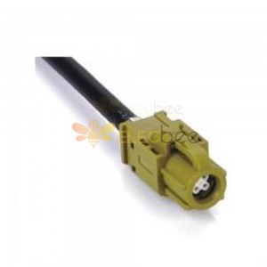 Fakra HSD Cable 4 Pin K Code Female Jack Curry Vehicle Connector SDARS Satellite Single End Extension 0.5m