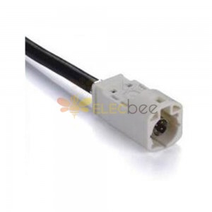HSD Cable B Code 4P Straight Male Vehicle Connector Radio Signal Supply Open End Extension 0.5m