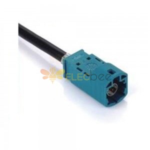 HSD Cable Z Code 4P Straight Male Connector Functional Vehicle Signal Single End Extension 0.5m