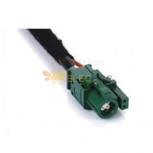 HSD Cable 4+2Pin E Code Green TV SDARS Satellite Single End Extension 0.5m