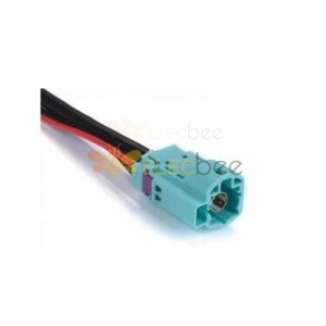 HSD-Kabel, 4+2-polig, N-Code, pastellgrün, Fahrzeugsignal-Einzelendverlängerung, 0,5 m