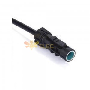 HSD Cable 4Pin A Code Waterproof Straight Female Radio Signal Supply Single End Vehicle Extension 0.5m