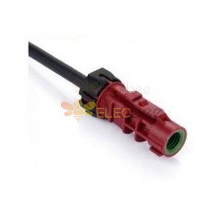 HSD Cable 4Pin D Code Waterproof Straight Female GSM Network Signal Single End Extension 0.5m