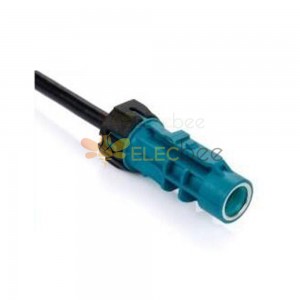 HSD-Kabel, 4-polig, Z-Code, gerade Buchse, wasserdicht, funktionsfähig, Einzelend-Verlängerung für Fahrzeugsignale, 0,5 m