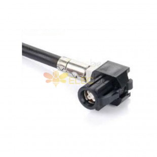HSD Cable 4Pin A Code Right Angle Female Radio Signal Supply Single End Vehicle Extension 0.5m