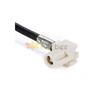 HSD Cable 4Pin B Code Right Angle Female Straight Vehicle Radio Signal Supply Single End Vehicle Extension 0.5m