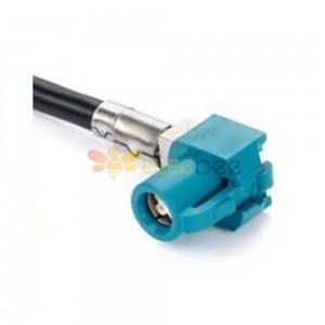 HSD Cable 4Pin Z Code Right Angle Female Functional Vehicle Signal Single End Vehicle Extension 0.5m