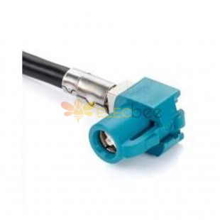 HSD Cable 4Pin Z Code Right Angle Female Functional Vehicle Signal Single End Vehicle Extension 0.5m