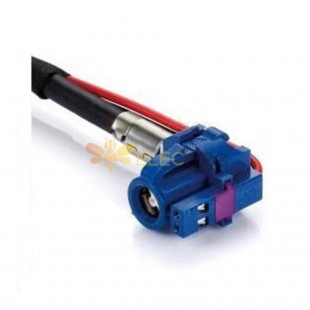HSD Cable 4+2Pin C Code Right Angle Female GPS Signal Single End Vehicle Extension 0.5m