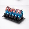 多機能自動車充電器ダブルUSB配線6ポジションスイッチ電圧計シガレットライター