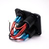 Switch Panel Voltmeter 1-position Wiring Double USB Cigarette Lighter Combination Panel