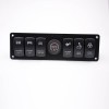 Switch Panel With Voltmeter 6-position Color Screen Car Multifunctional Combination Panel