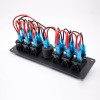 Pannello interruttori con voltmetro Pannello combinato multifunzione per auto con schermo a colori a 6 posizioni