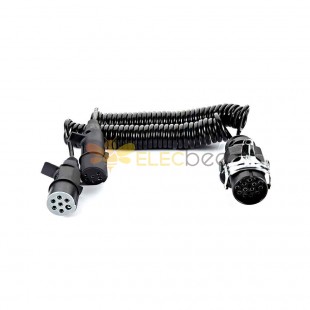 15 Pin to 7 Pin Spring Extension Cable