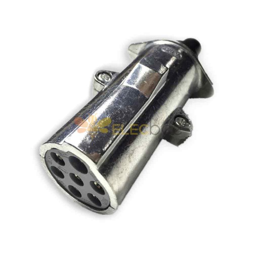 7 Core Aluminum Plug 24V S Type Trailer Plug Connector PVC European Style for RVs