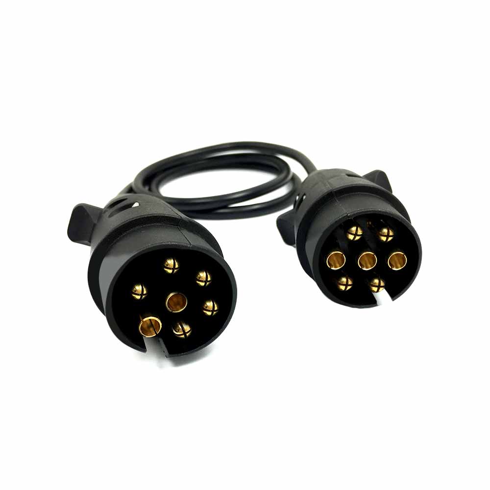 7 Core to 7 Core Connection Cable Plug and Socket Conversion European Style