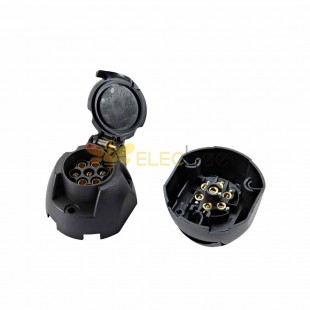 7 Pin Cable Socket for EuropeanStyle Trailer Signal Light Display