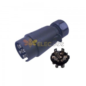 7 Pin Trailer Plug Connector with PVC Riveting Design