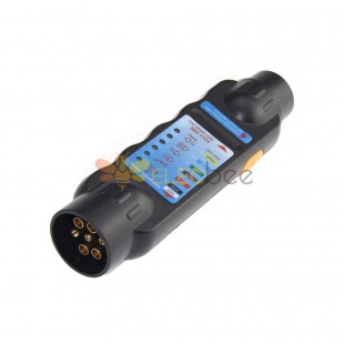 7 Pin Trailer Tester 12V Car Resistance 7 Pin Plug Socket Connector Recorder