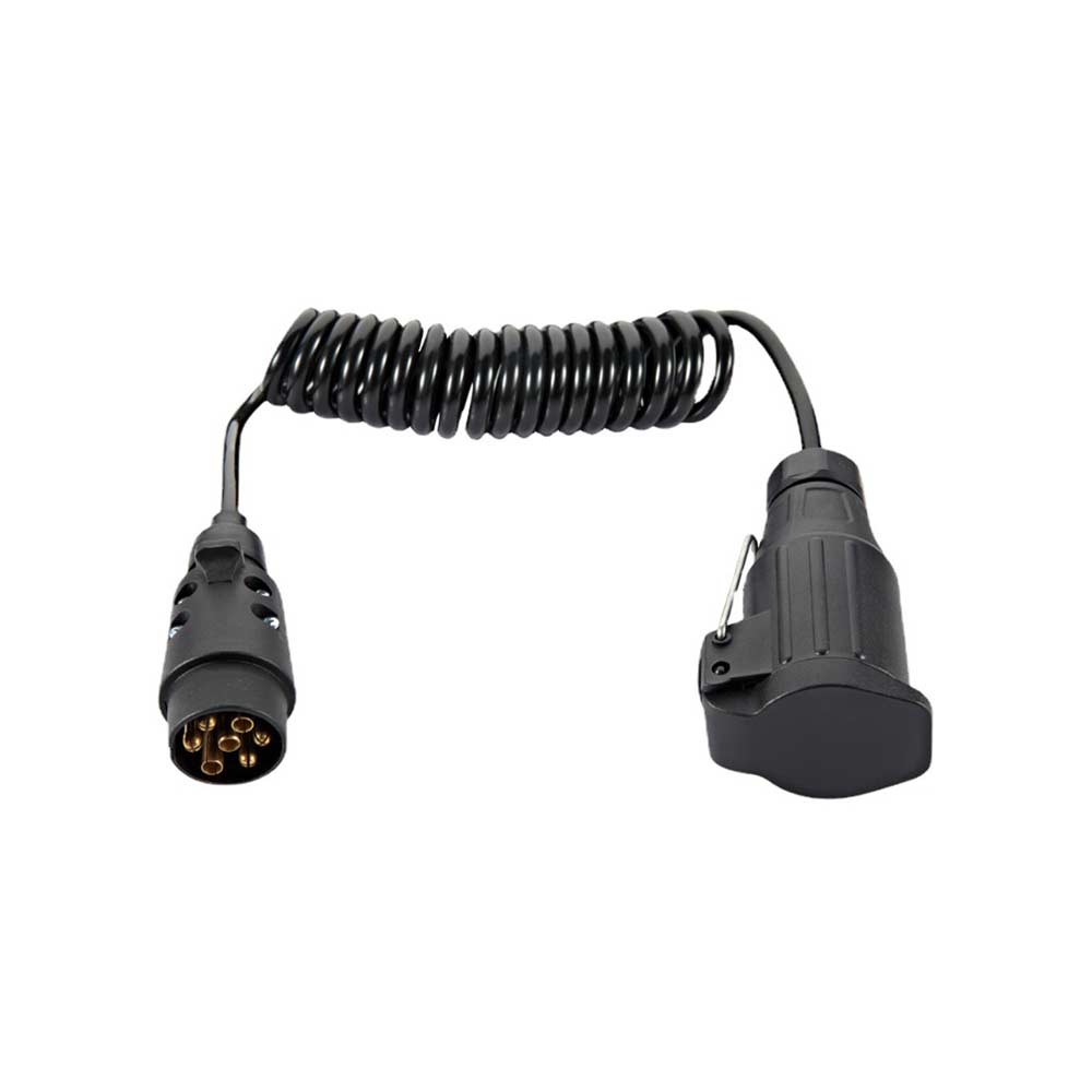 RV Spiral Cable Trailer Spring Plug 7 Core to 13 Core