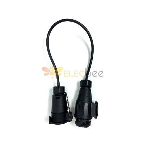 Trailer Connector Connection Cable 7 Core Socket to 13 Pin Plug European Style