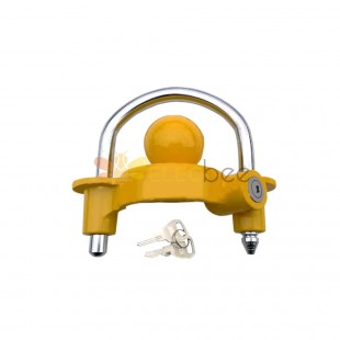 Yellow Flower Basket Lock for Trailer Hitch Ball Suitable for RVs Yachts and Trailers