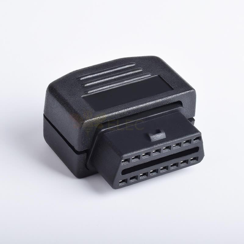 Automobile OBD2 Interfaccia diagnostica a 16 pin femmina OBD Plug Shell OBDii Tipo di saldatura assemblato