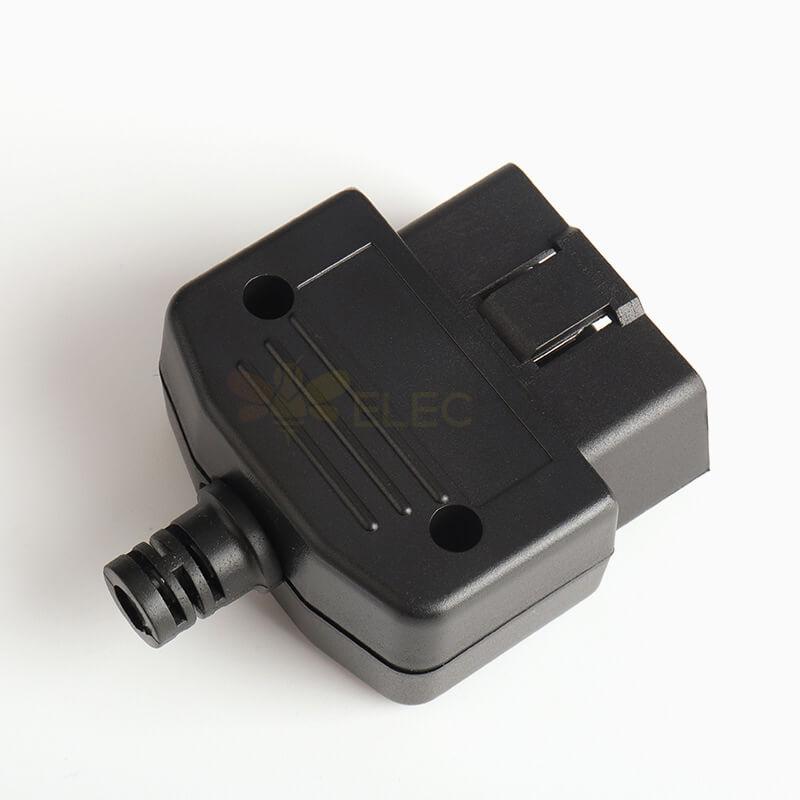 Automobile OBD2 Male Connector Plug+ Shell +Screw OBD Plug J1962M 16 Pin