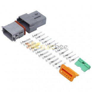 12 Pin Waterproof Automotive Connector Male Plug and Jack Female Set DT series