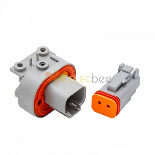2 Pin Gray Right Angle Waterproof Female Male Elecbee DT13-2P Automotive Sealed Connector for Electric Motorcycles