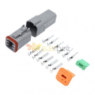 6 Pin Waterproof Automotive Connector Male Plug and Jack Female Set DT series