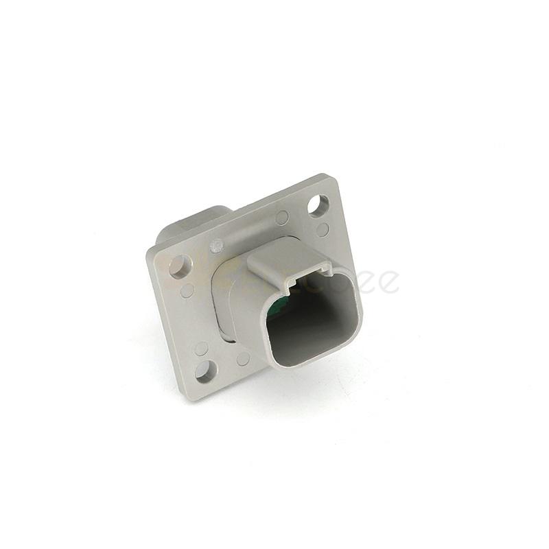 4-hole Flange Waterproof Automotive Sealed Connector 4 Pin DT Male Female for Wire DT04-4P-L012 Elecbee