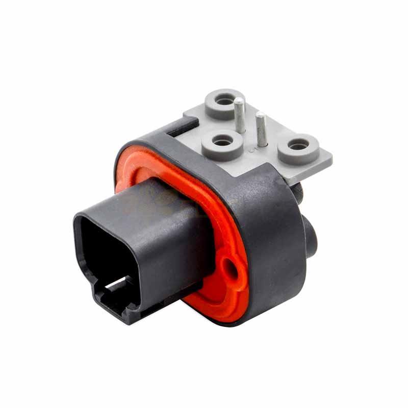 Automotive Sealed Connector 2 Pin Black R/A Socket Male Female Plug for Electric Vehicles Elecbee DT13-2PB