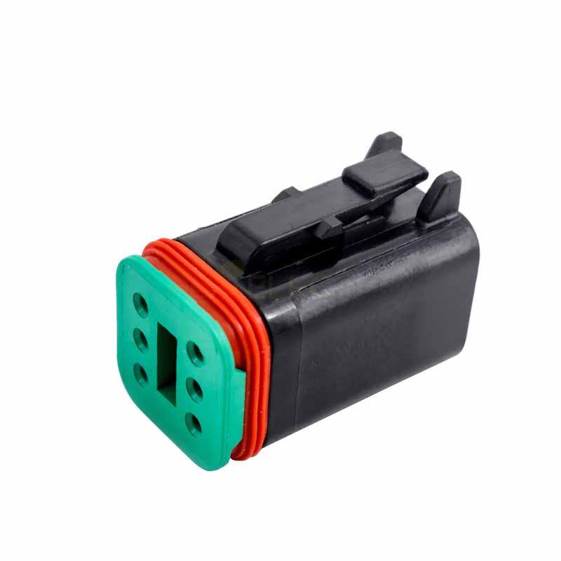 Automotive Sealed Connector 6 Pin PA66 Waterproof 6P Male Female Mating Connector Elecbee (Excluded Contacts)