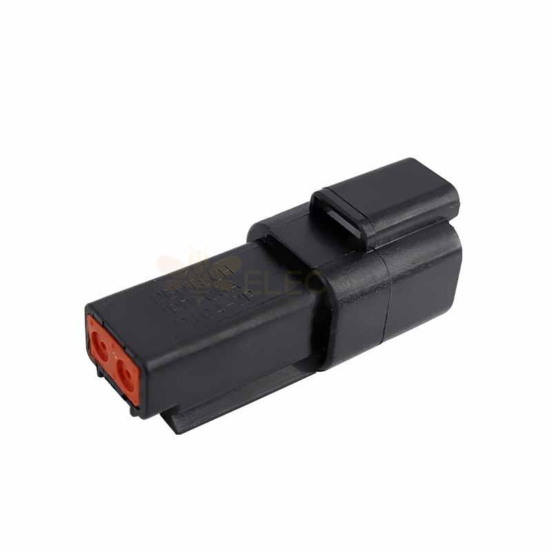 2 Pin PA66 Waterproof Automotive Sealed Connector 2P Male Female Mating Connector Elecbee (Excluded Contacts)
