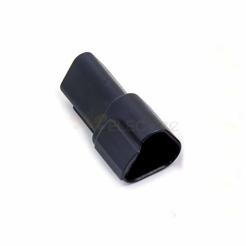 3 Pin Male Plug Black Automotive Sealed Connector Waterproof for Electric Vehicles (Excluded Contacts) DT06-3P-E004