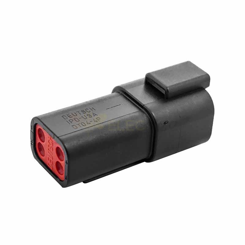 Waterproof Automotive Sealed Connector 4 Pin PA66 4P Male Female Mating Connector Elecbee (Excluded Contacts)