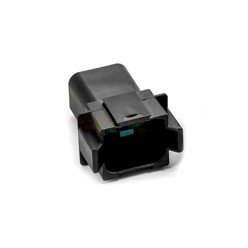 전기 자동차용 방수 8핀 수 플러그 검정색 자동차 밀폐형 커넥터(접점 제외) DT06-8P-E004