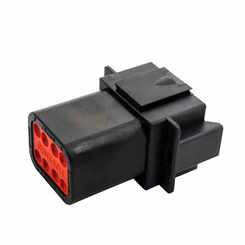 8 Pin PA66 Waterproof Automotive Sealed Connector Black 8P Male Female Mating Connector Elecbee (Excluded Contacts)