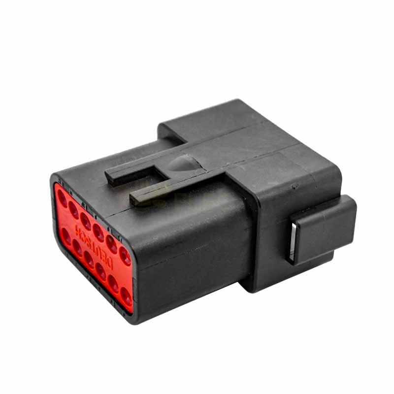 12P Male Female Mating Connector 12 Pin PA66 Waterproof Automotive Sealed Connector Elecbee (Excluded Contacts)