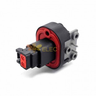 Automotive Sealed Connector 2 Pin Black R/A Socket Male Female Plug for Electric Vehicles Elecbee DT13-2PB